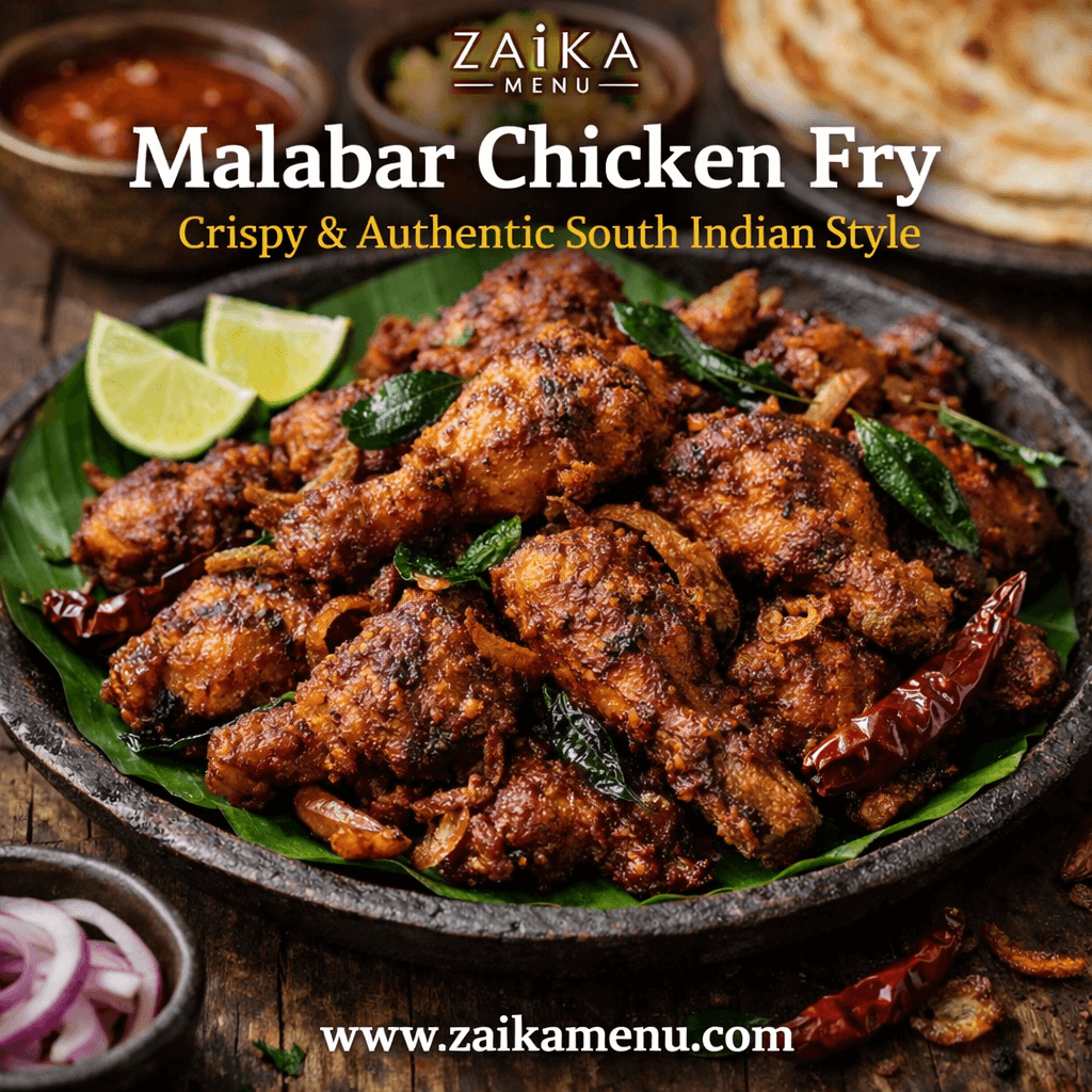 Malabar Chicken Fry Recipe South Indian style by Zaika Menu