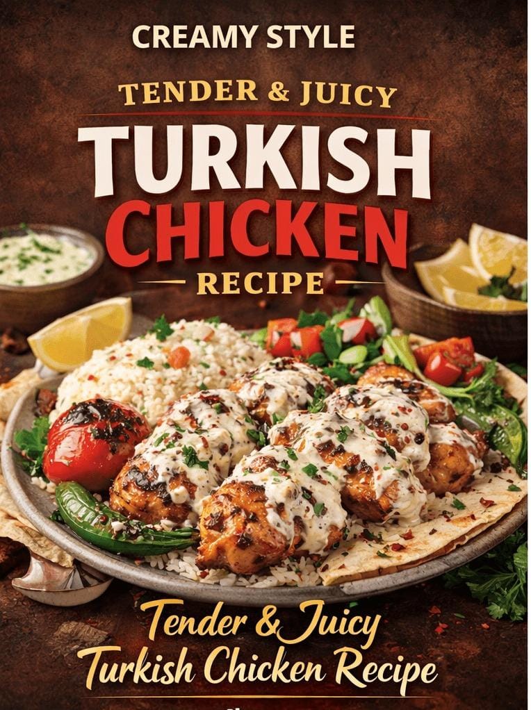 Tender and Juicy Turkish Chicken cooked with authentic spices by Zaika Menu