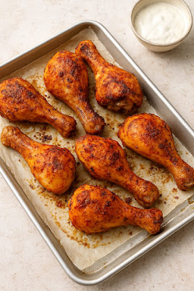 oven baked chicken drumsticks crispy and juicy