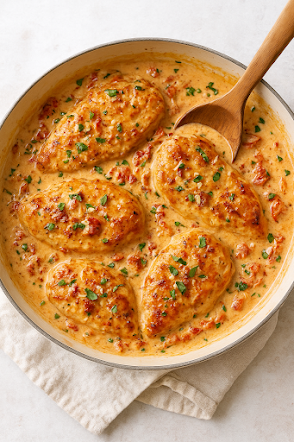 Marry Me Chicken Recipe in Creamy Garlic Parmesan Sauce
