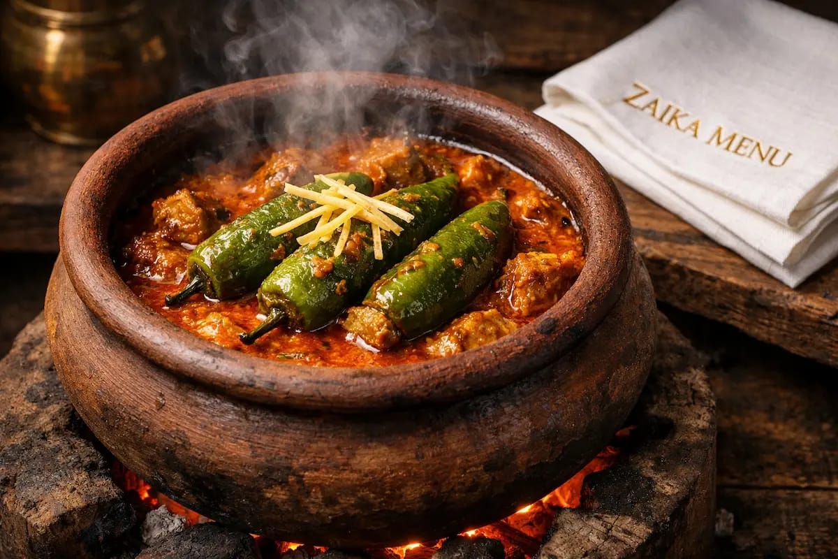 Authentic Chicken Achar Gosht Recipe in Mitti ki Handi by Zaika Menu