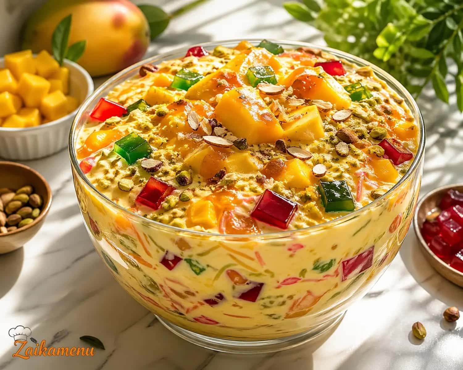 Secret creamy Mango Lab e Shireen recipe by Zaika Menu for summer parties