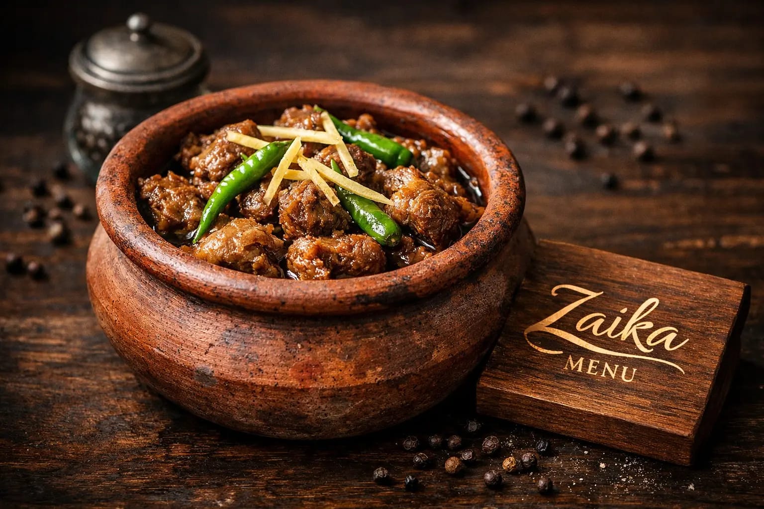 Authentic Peshawari Namkeen Gosht in Matti ki Handi by Zaika Menu